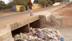 Un caniveau de la ville de Ferkessédougou 