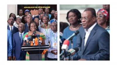 C&ocirc;te d&rsquo;Ivoire-Pr&eacute;sidentielle 2025 : Affi Nguessan (FPI) et Simone Ehivet (MGC) d&eacute;posent leur dossier de candidature