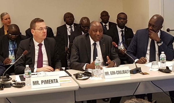 Gon Coulibaly salue l’engagement de la BM et de la BAD à soutenir l’industrie cacaoyère en Côte d’Ivoire et au Ghana
