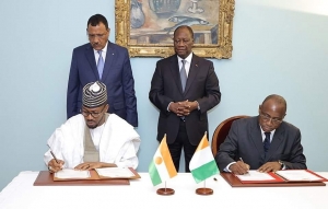 Visite officielle du Président du Niger en Côte d&#039;Ivoire: 5 accords de coopération signés entre les deux pays