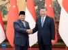 Xi et le pr&eacute;sident indon&eacute;sien Prabowo &eacute;changent des f&eacute;licitations &agrave; l'occasion du 75e anniversaire des relations diplomatiques