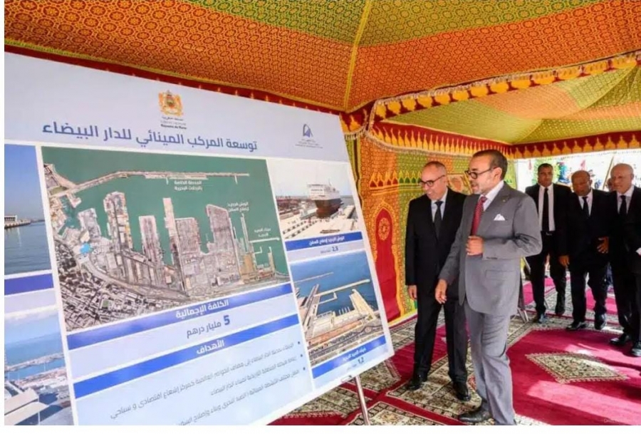 SM le Roi du Maroc inaugure et visite plusieurs projets d’envergure inscrits dans le cadre de la restructuration et du développement Complexe portuaire de Casablanca