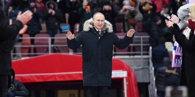Russie : Vladimir Poutine r&eacute;&eacute;lu sans surprise avec plus de 76% des voix