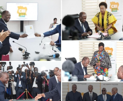 Pr&eacute;sidentielle 2025 : Alassane Ouattara d&eacute;pose officiellement son dossier de candidature &agrave; la CEI