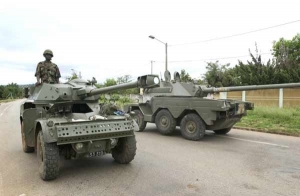 Des chars blindés légers de l&#039;armée ivoirienne (Image d&#039;archives)