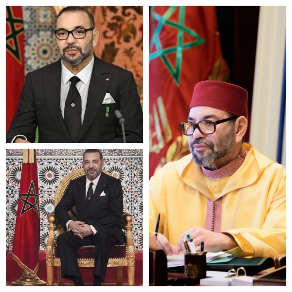 Maroc : Sa Majest&eacute; le Roi Mohammed VI, &eacute;change au t&eacute;l&eacute;phone avec ses Fr&egrave;res Leurs Majest&eacute;s et Altesses