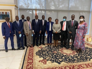 Ambassade de Côte d’Ivoire aux USA : Cérémonie d’hommage au diplomate Paul Nguessan Koffi en fin de mission