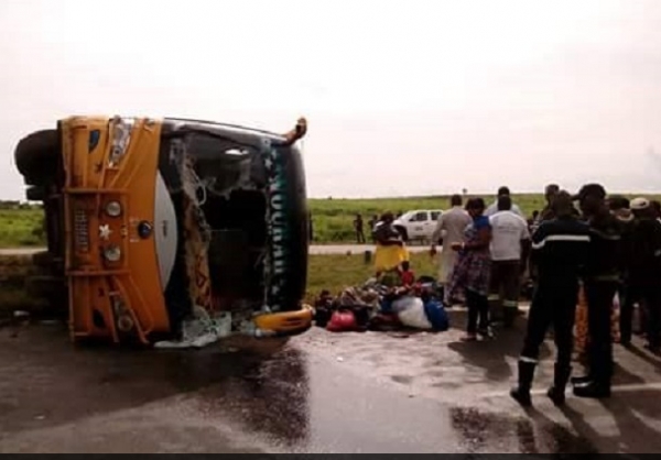Côte d&#039;Ivoire-Excès de vitesse : Neuf morts dans un accident de la route impliquant un car de 70 places