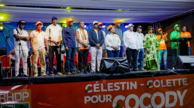 L&eacute;gislatives 2025 &agrave; Cocody : C&eacute;lestin Koalla et Kon&eacute; Colette du RHDP appellent les militants du parti &agrave; une union autour de leur candidature
