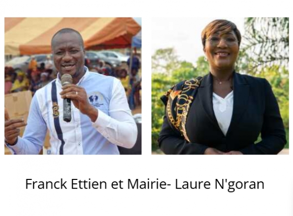 C&ocirc;te d&rsquo;Ivoire :  Marie Laure N&rsquo;goran et Franck Ettien en course pour la pr&eacute;sidence de l&rsquo;UNJCI