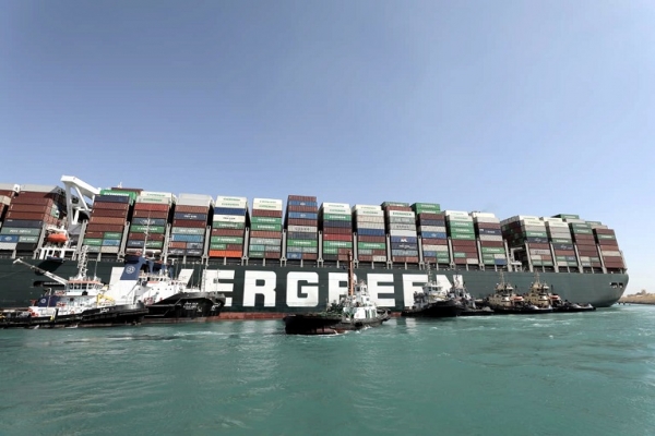 Canal de Suez: 6 milliards USD de revenus en 2021