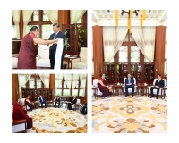 Xi Jinping re&ccedil;oit la visite du panchen Rinpoche