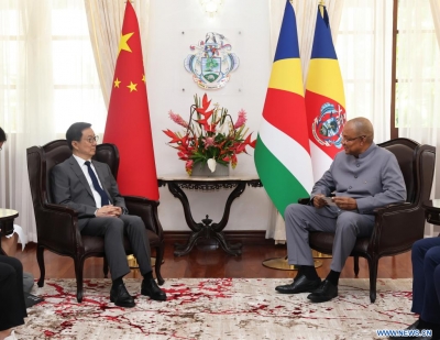 Le vice-pr&eacute;sident chinois appelle au renforcement de la coop&eacute;ration avec les Seychelles