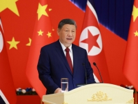 Retour de Xi Jinping &agrave; Beijing apr&egrave;s sa visite d'Etat en RPDC