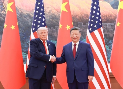 Xi Jinping rencontre les entrepreneurs am&eacute;ricains accompagnant Donald Trump lors de sa visite en Chine