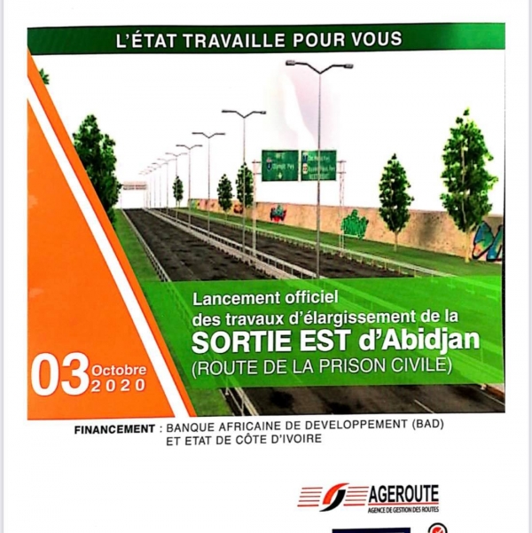 Côte d’Ivoire/ Infrastructure routière : lancement des travaux d’élargissement de la route de la prison civile d’Abidjan