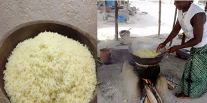 Cuisson d&#039;Attiéké en Côte d&#039;Ivoire