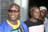 Le capitaines des Douanes Bl&eacute; Gn&eacute;po Boniface en compagnie de la ministre de la Solidarit&eacute;, de la Coh&eacute;sion sociale et de l'Indemnisation des victimes, le Pr Mariatou Kon&eacute;