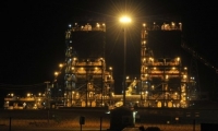 Une vue de la mine d'or de Tongon