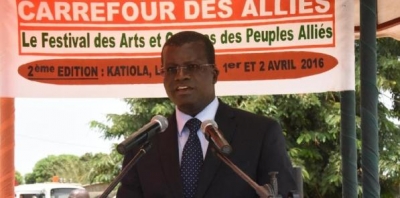 Le maire de katiola lors de la 2ème édition du festival (ph d&#039;archives)