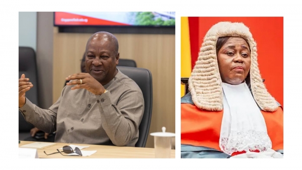 Ghana : le pr&eacute;sident John Mahama limoge la pr&eacute;sidente de la Cour supr&ecirc;me