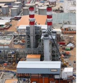 Vue d’ensemble de la centrale de CIPREL, à Abidjan. © CIPREL