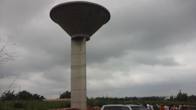 Un ch&acirc;teau d'eau r&eacute;alis&eacute; dans le cadre du PAIA-ID pour d&eacute;servir les populations en eau potable