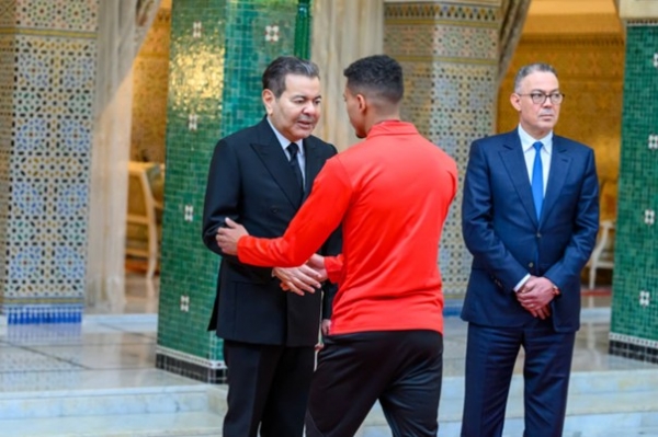 Sur Hautes Instructions de SM le Roi, SAR le Prince Moulay Rachid re&ccedil;oit les membres de l&rsquo;&Eacute;quipe nationale de football, finaliste de la CAN Maroc-2025