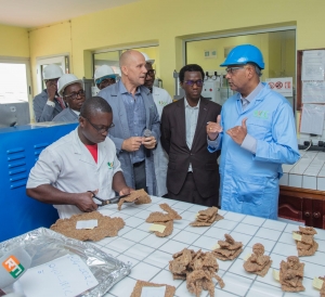Côte d&#039;Ivoire/ Filières agricoles : le Premier Ministre Patrick Achi visite la Société Sud Comoé Caoutchouc
