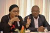 Mariam Fadiga Fofana, Secr&eacute;taire ex&eacute;cutif du Ccesp, a pris part aux activit&eacute;s de l'atelier-bilan, en compagnie de ses collaborateurs et des partenaires au d&eacute;veloppement.