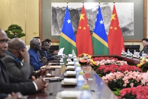 Chine/Iles Salomon : un pacte de sécurité paraphé