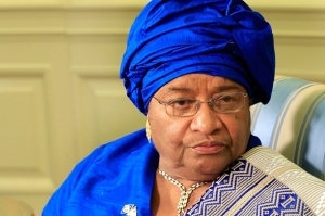 La présidente du Libéria Ellen Johnson Sirleaf