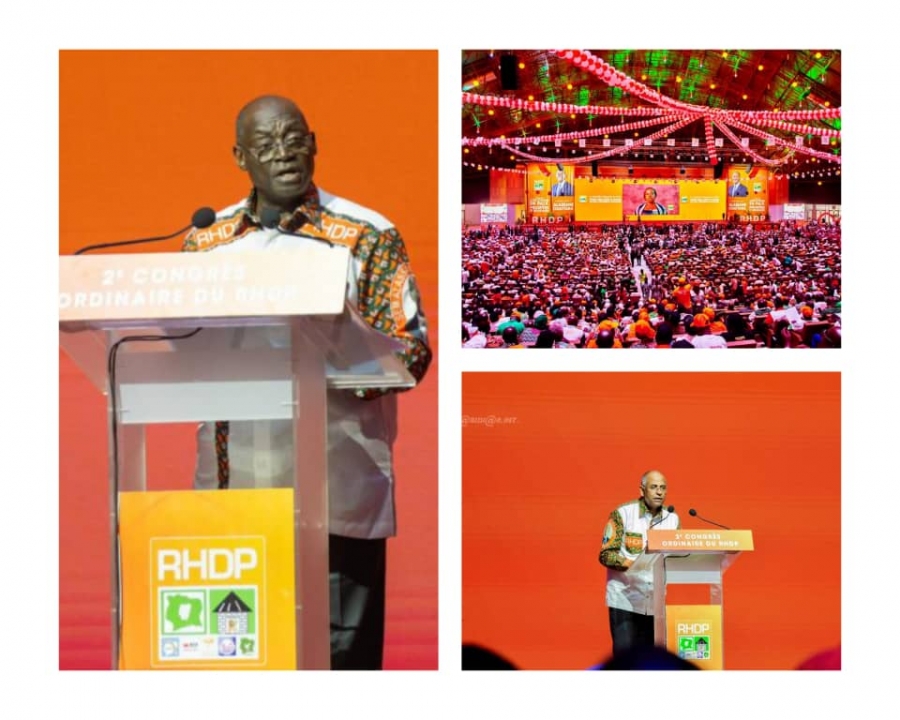 Côte d’Ivoire : ouverture du 2ème congrès ordinaire du RHDP à Abidjan