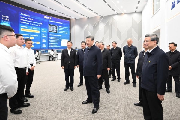 Xi Jinping appelle &agrave; redoubler d'efforts pour faire de la Nouvelle Zone de Xiong'an un p&ocirc;le d'innovation et un mod&egrave;le de d&eacute;veloppement de haute qualit&eacute;