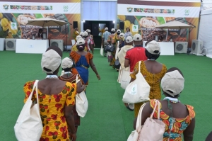 Des participants à la caravane du cacao (Photo: OCP)