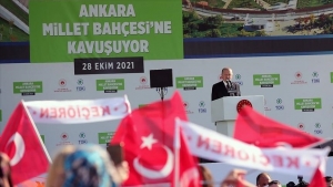 Erdogan : &quot;Notre capitale Ankara sera la locomotive de la révolution verte pour le développement&quot;