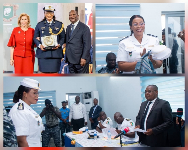 Côte d&#039;Ivoire: le lieutenant-colonel Ninsemon Kida-Rose, première femme, nommée directrice générale adjointe des Affaires maritimes