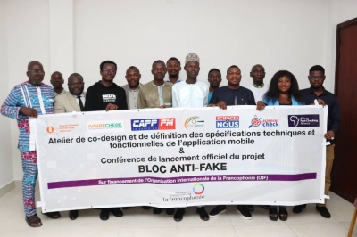 Côte d&#039;Ivoire : cinq organisations de fact-checking lancent l&#039;application BLOC Anti-Fake pour contrer la désinformation en Afrique francophone