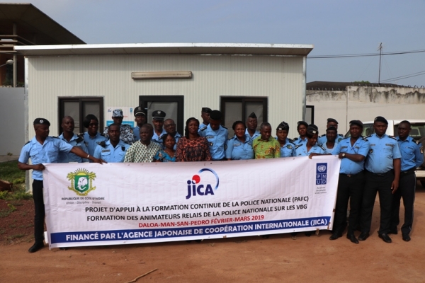 Côte d’Ivoire : Les policiers deviennent animateurs relais sur les violence basées sur le genre