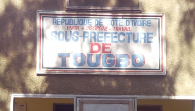 Une vue de la sous-préfecture de Tougbô, département de Téhini