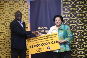 Côte d’ivoire : La Fondation MTN soutient l’Institut Pasteur à hauteur de 22 millions de FCFA