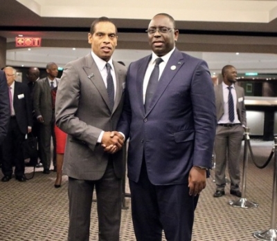 Dr Álvaro Sobrinho et Macky Sall, Président de la République du Sénégal