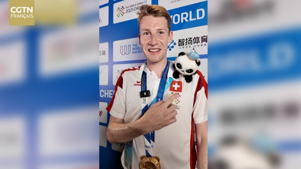 Le Suisse Riccardo Rancan, premier médaillé d&#039;or des Jeux Mondiaux 2025, partage son ressenti