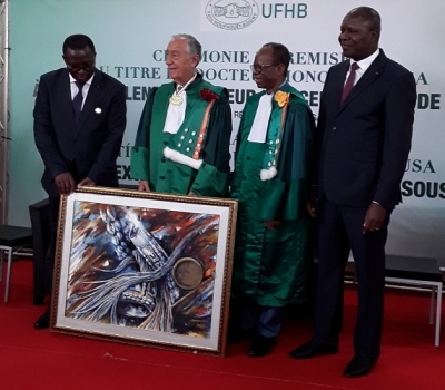 C&ocirc;te d&rsquo;Ivoire : Le pr&eacute;sident portugais fait docteur Honoris Causa de l&rsquo;universit&eacute; FHB d&rsquo;Abidjan