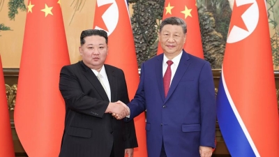 Xi Jinping adresse ses f&eacute;licitations &agrave; Kim Jong Un pour le 77e anniversaire de la fondation de la RPDC
