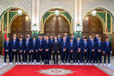 Maroc : le Prince H&eacute;ritier Moulay El Hassan pr&eacute;side une c&eacute;r&eacute;monie en l&rsquo;honneur des membres de l&rsquo;&Eacute;quipe nationale de football des moins de 20 ans, championne du monde