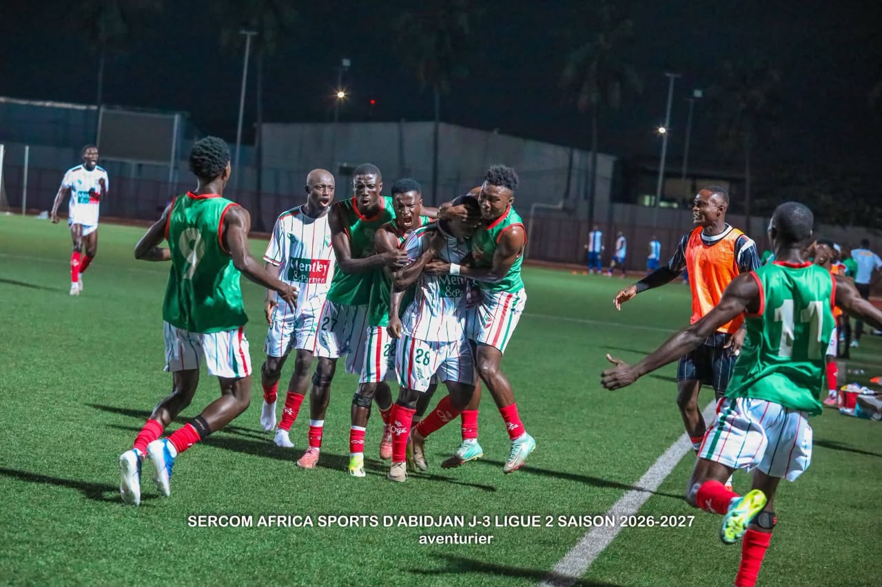 Ligue 2 ivoirienne : l’Africa Sports leader de la poule A