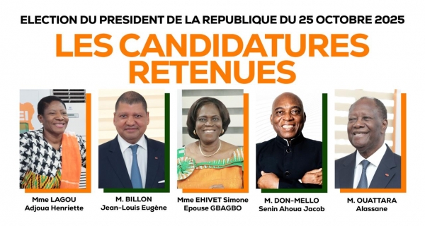 Côte d’Ivoire-Présidentielle 2025 : les cinq candidats doivent bénéficier d'un accès équitable aux médias publics et supports officiels de communication (décret)