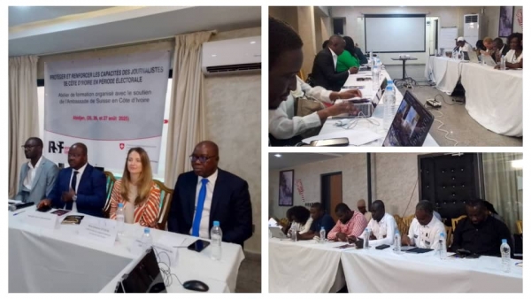 Côte d'Ivoire-Présidentielle 2025 : Reporters Sans Frontières forme une trentaine de journalistes ivoiriens sur la couverture médiatique en période électorale