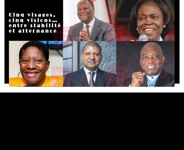 Editorial/Côte d’Ivoire : Ils sont là, choisissons ! Cinq visages, cinq visions…entre stabilité et alternance